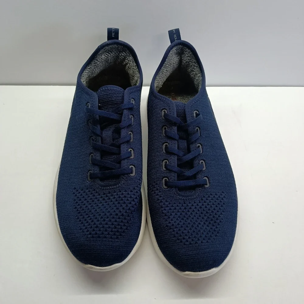 Peter Millar Men's Size 11.5 Blue Knit Athletic Comfort Sneakers‎ MF19EF02